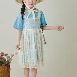 LULU & SKY Floral A-Line Dress image 4