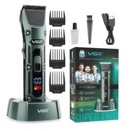 VGR V-696 Professional Hair Clipper - Green-image-39