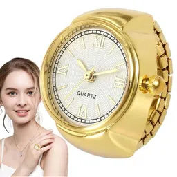 DIVASTRI Gold Plated Finger Ring Watch image 4