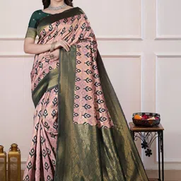 BAFNA MENS WEAR Woven Design Zari Art Silk Banarasi Saree-picture-17