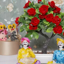 Aura Unisex Blue Curio Small Showpiece image 4