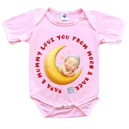 Cute Pals Kids I love Mom & Dad Printed Cotton Envelope Neck Bodysuit-picture-46