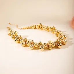 MEENAZ Gold-Plated Choker Necklace image 2