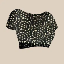 KALINI Batik Silk Blend Designer Saree image 2