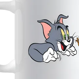 Mr UVD White & Grey Cartoon Characters Printed Ceramic Glossy Mug 350 ml-picture-23