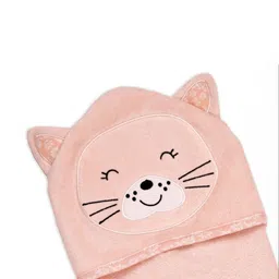 KICKS & CRAWL Pink & Pink 1 Printed Terry Cotton 210 GSM Bath Towel image 2