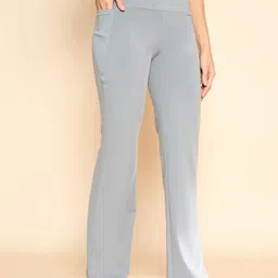 COLOR CAPITAL Women's Pack Of 3 High Rise Antimicrobial Flared Gym Tights image 4