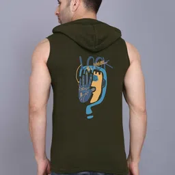 TEEFOX Typography Printed Hooded T-shirt image 4