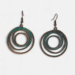 SOHI Gold-Plated Contemporary Drop Earrings image 2