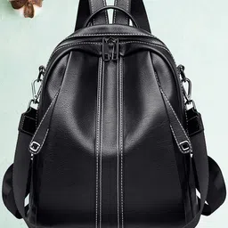 truearch Women Solid Medium Size Zip Pocket Padded Backpack-picture-18