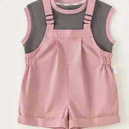 LULU & SKY Kids Sleeveless Dungarees With Tshirt-picture-39