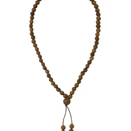 Yellow Chimes Men Wooden Beaded Mala Necklace image 2