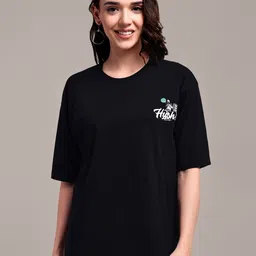 iki chic Women High Neck Pockets T-shirt-image-52