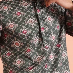 KISAH Men Printed Regular Kurta with Pyjamas image 4