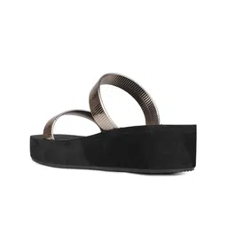 Inc 5 Striped Party Wedge Sandals with Buckles image 3