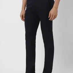 Peter England Elite Men Mid-Rise Slim Fit Regular Trousers image 2