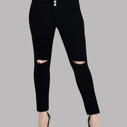 LINARIA Women Classic High-Rise Slash Knee Jeans-picture-45