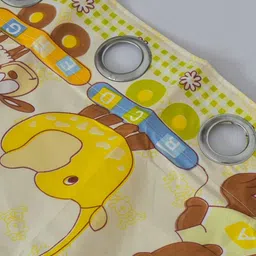 Aura Yellow & Green Set of 2 Quirky Door Curtain image 2