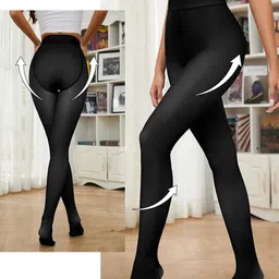 Wearslim Women Fleece Lined High Waist Thermal Bottom image 4