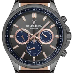 Daniel Klein Exclusive Men Leather Straps Analogue Watch DKX.1.13544-5 image 2