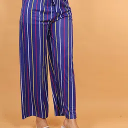 Trendzmy Women Striped Handloom Palazzos image 4