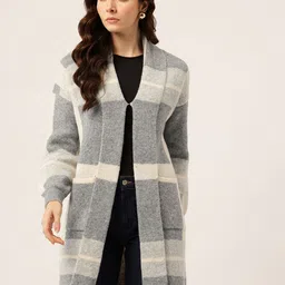 APSLEY Checked Longline Cardigan-picture-30