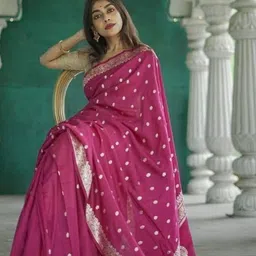 Mufa Ethnic Motifs Woven Design Zari Saree image 3