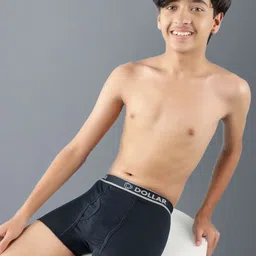 Dollar Lehar Boys Pack Of 10 Assorted Combed Cotton Trunks MLHTR-06-K-AST-PO10 image 5