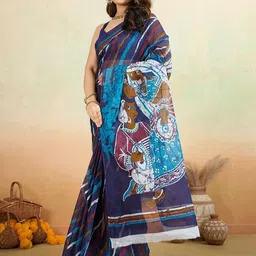 SHANVIKA Leheriya Pure Cotton Saree image 2