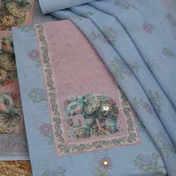 Soch Printed Linen Unstitched Dress Material-picture-28