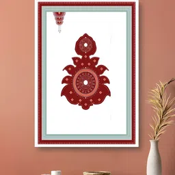nestroots White & Maroon 1 Piece Canvas Religious Wall Paintings-picture-14