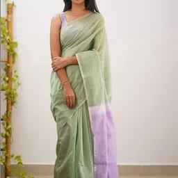 CaniBani Woven Design Zari Handloom Banarasi Saree-picture-14