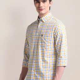 U.S. Polo Assn. Men Classic Button-Down Collar Tartan Checked Cotton Casual Shirt image 4