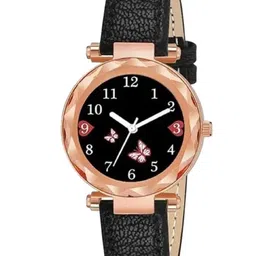 WATCHSTAR Women Leather Straps Analogue Watch Fudedi Leather BlackWS-image-29