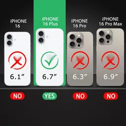 Luxury Kase Unisex iPhone 16 Plus Solid Mag-Safe Back Case image 2