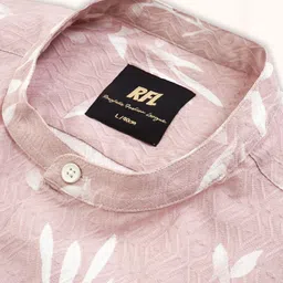 ROUGHELLS Men Slim Fit Floral Printed Casual Shirt image 5