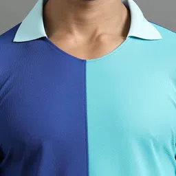 ECOLINE Clothing Men Antimicrobial Colourblocked Polo Collar T-shirt image 2