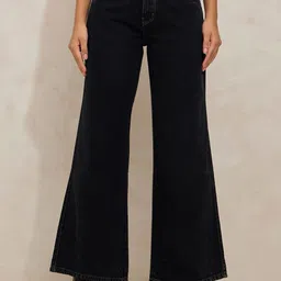 SHOWOFFFF Women Comfort Wide Leg High-Rise Jeans-picture-29