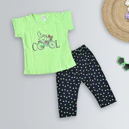 jy traders Girls Printed T-shirt with Pyjamas-picture-19