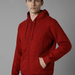 Louis Philippe Sport Men Abstract Printed Hooded Sweatshirt image 5