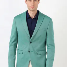 Peter England Elite Printed Slim-Fit Single-Breasted Blazer image 1