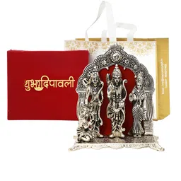 INTERNATIONAL GIFT Brass Ram Darbar Idol With Red Velvet Box-image-75