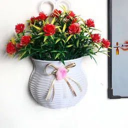 FOLIYAJ Green 1 Pieces Hanging Rose Artificial Plant With Pot-picture-32