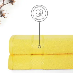 Layers Everfresh Set of 2 Cotton 380 GSM Bath Towel image 2