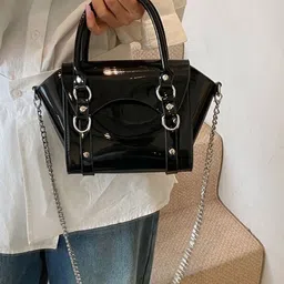 KPOP PU Structured Handheld Bag image 4