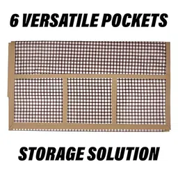 LooMantha Brown & Red 5 Pieces Checked Fridge Appliance Covers & Mats image 3