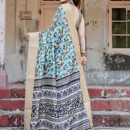 ALMAARI FASHION Printed Zari Pure Silk Banarasi Saree image 2