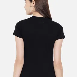 Tromko Women Pack of 3 Typography Printed Round Neck Cotton Regular Fit T-shirts image 4