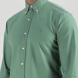 Polo Ralph Lauren Men Solid Button-Down Collar Pure Cotton Casual Shirt image 2