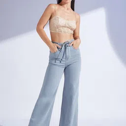 Miss Chase Norman Crest Women Wide Leg High-Rise Stretchable Jeans image 4